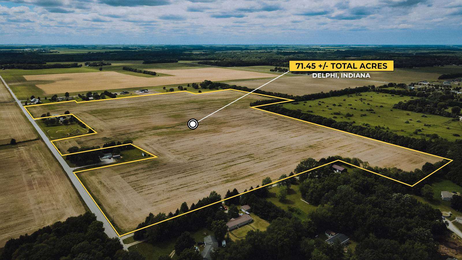 71.45 Acres of Land for Sale in Delphi, Indiana