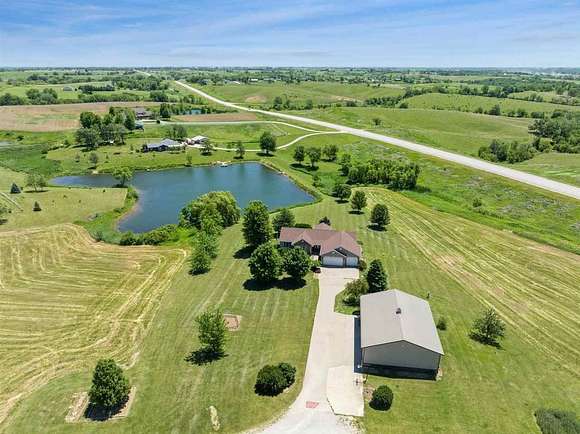 5.15 Acres of Residential Land with Home for Sale in Williamsburg, Iowa