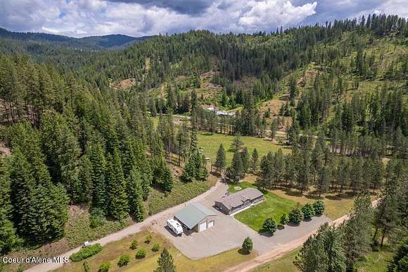 10 Acres of Residential Land with Home for Sale in Cataldo, Idaho