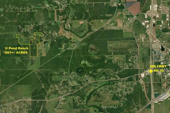 283.815 Acres of Improved Agricultural Land for Sale in Angleton, Texas