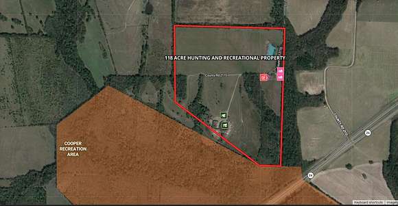118 Acres of Land with Home for Sale in Klondike, Texas