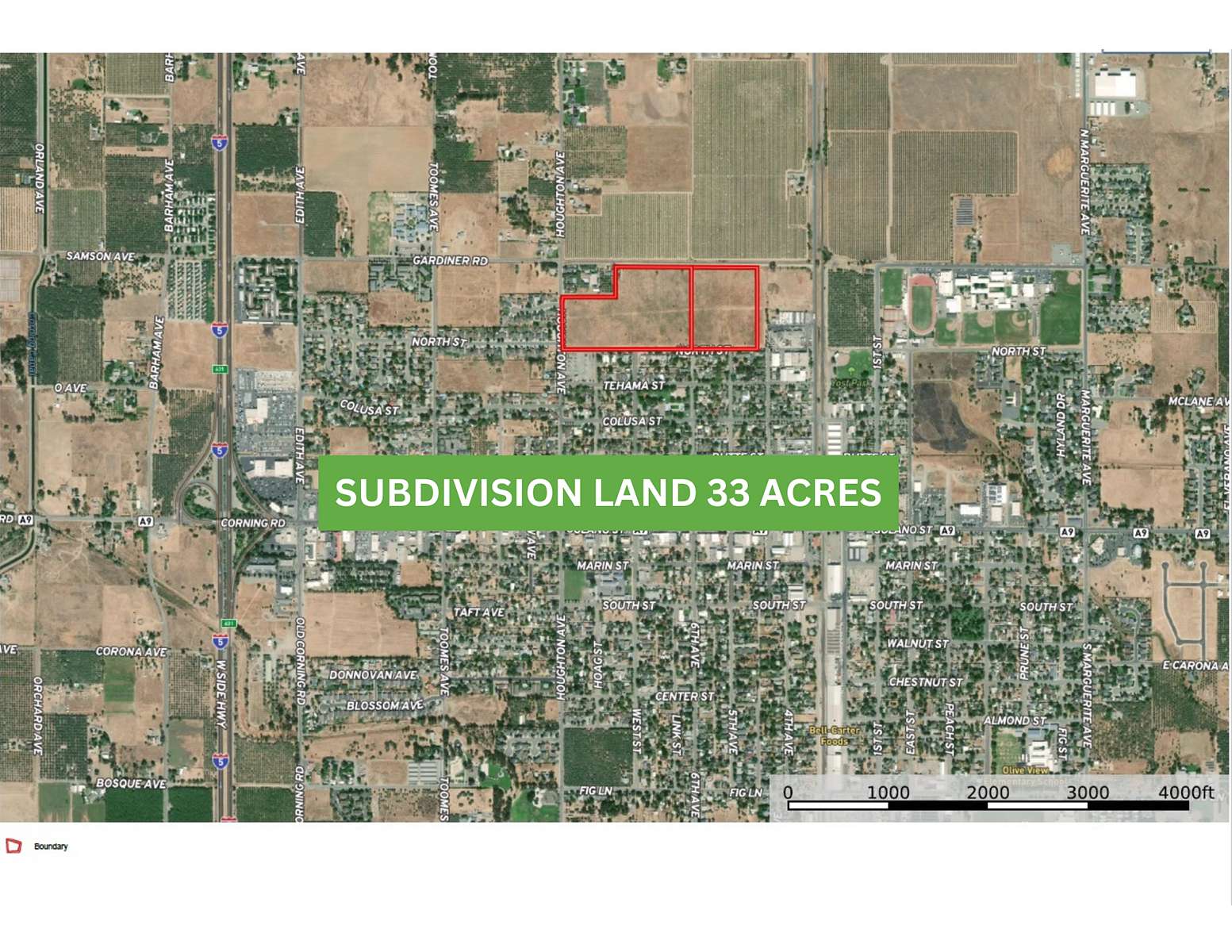 33.16 Acres of Land for Sale in Corning, California