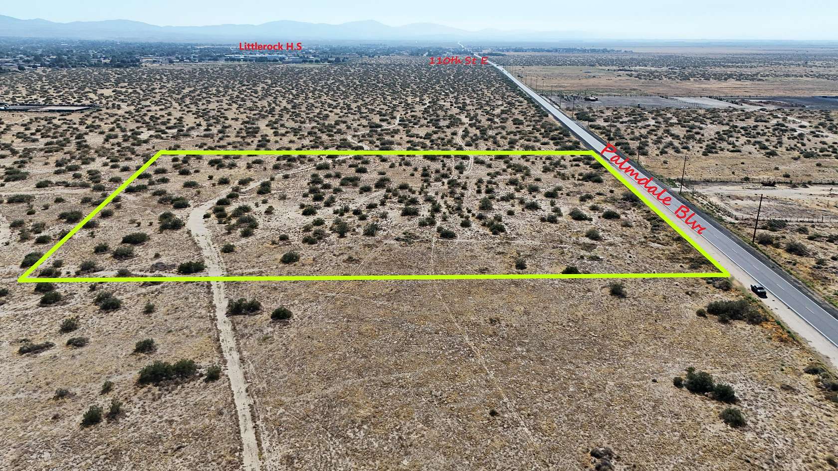 9.49 Acres of Residential Land for Sale in Littlerock, California