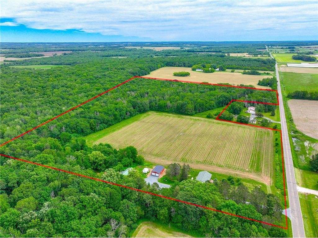 38.5 Acres of Recreational Land with Home for Sale in Clear Lake, Wisconsin