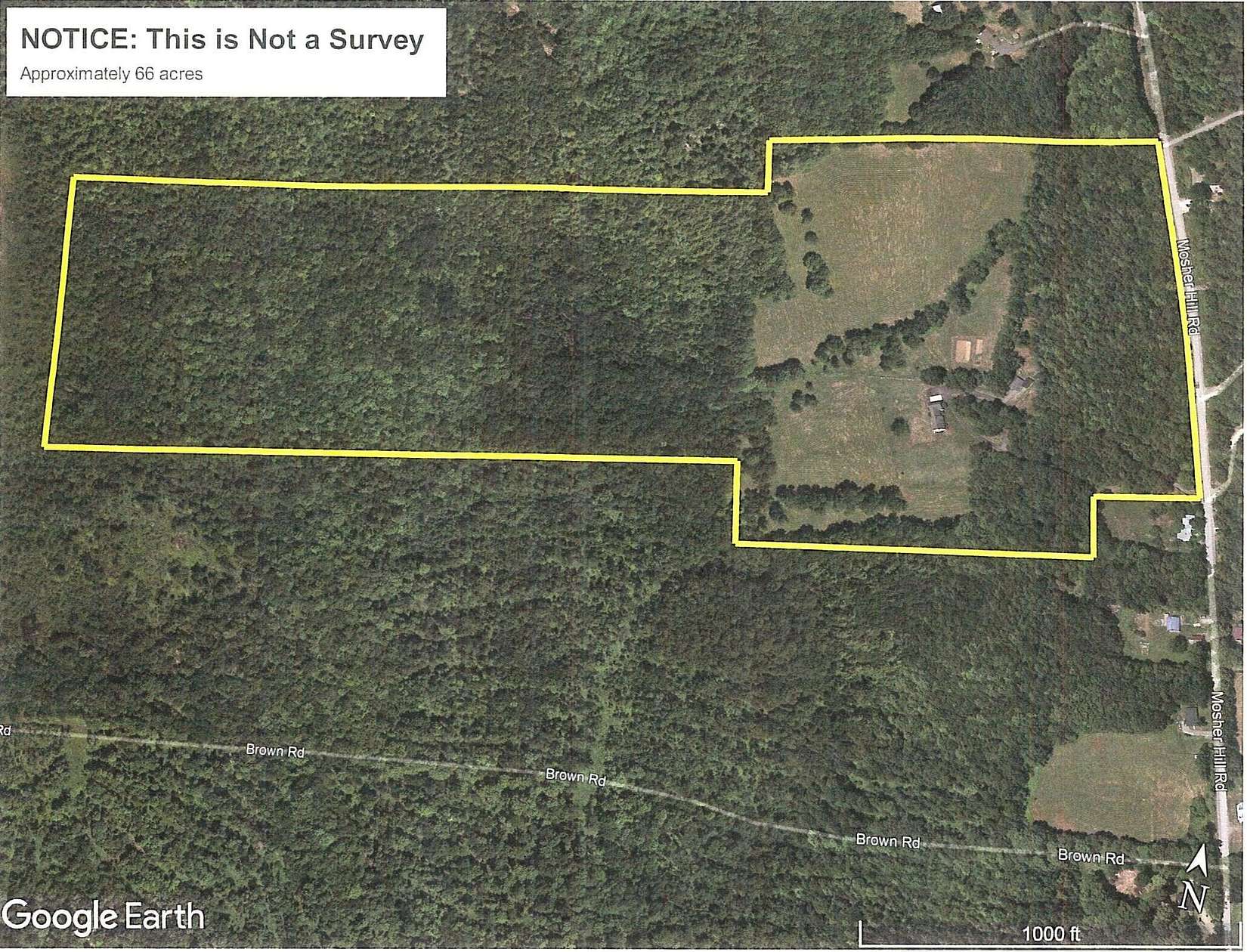 66 Acres of Land with Home for Sale in Farmington, Maine