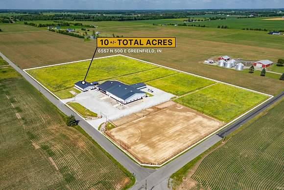 10.01 Acres of Land with Home for Sale in Greenfield, Indiana