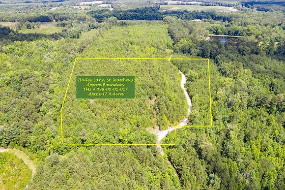 17.4 Acres of Land for Sale in St. Matthews, South Carolina