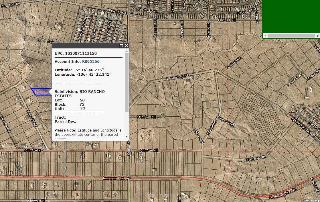 2.47 Acres of Residential Land for Sale in Rio Rancho, New Mexico