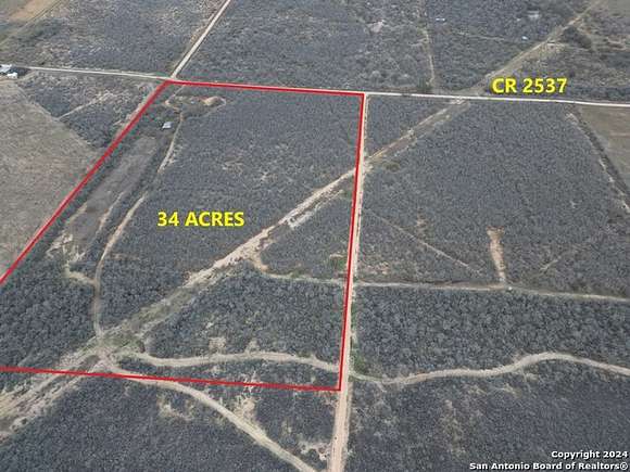 34 Acres of Recreational Land & Farm for Sale in Moore, Texas
