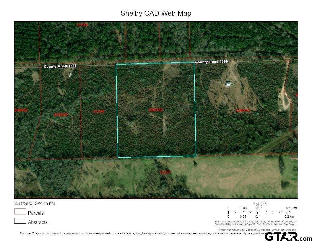 22 Acres of Recreational Land for Sale in Timpson, Texas