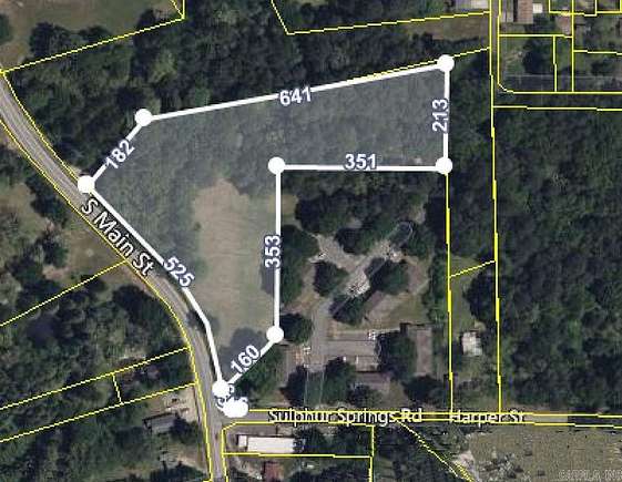 5.01 Acres of Commercial Land for Sale in Malvern, Arkansas