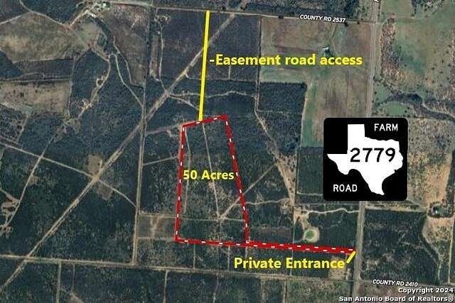 50 Acres of Recreational Land & Farm for Sale in Moore, Texas