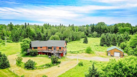 9.9 Acres of Residential Land with Home for Sale in Stratton, Maine