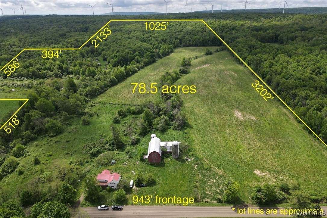 17 Acres of Land with Home for Sale in Cherry Creek, New York