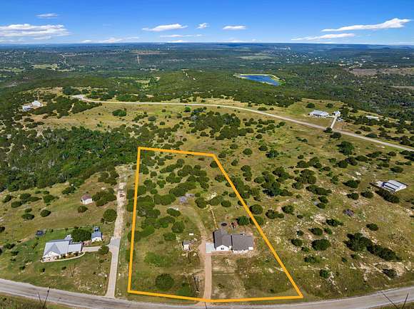 5 Acres of Residential Land with Home for Sale in Bertram, Texas