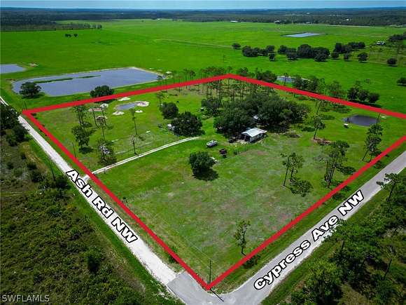 10 Acres of Residential Land with Home for Sale in LaBelle, Florida
