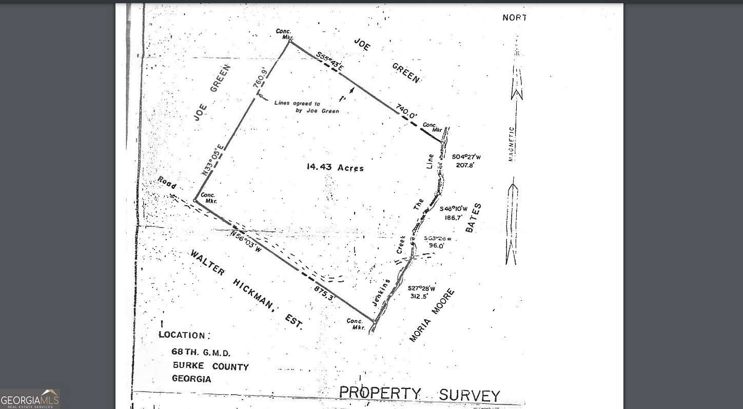 14.4 Acres of Land for Sale in Girard, Georgia