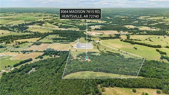98 Acres of Agricultural Land for Auction in Huntsville, Arkansas