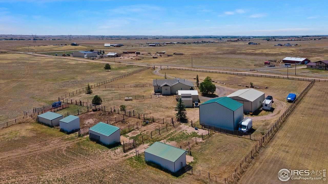 35 Acres of Agricultural Land with Home for Sale in Wellington, Colorado