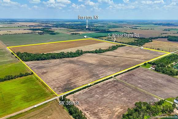 156 Acres of Agricultural Land for Auction in Burrton, Kansas