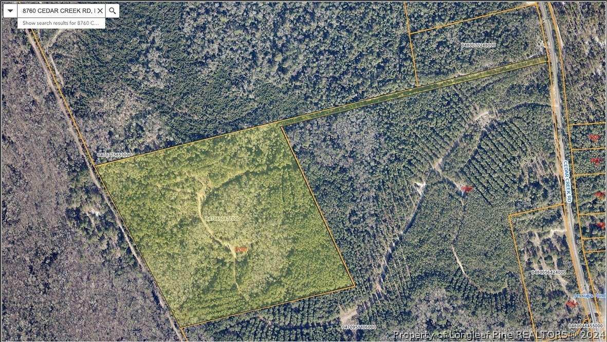 52.32 Acres of Recreational Land for Sale in Fayetteville, North Carolina