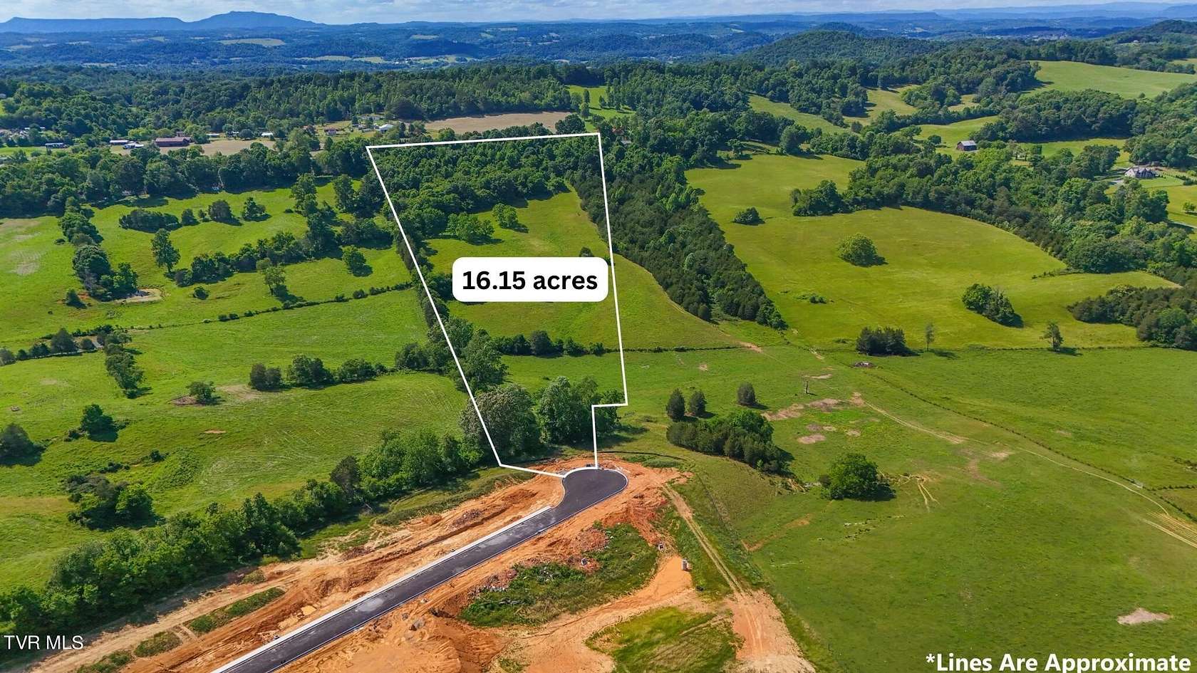 16.15 Acres of Land for Sale in Jonesborough, Tennessee