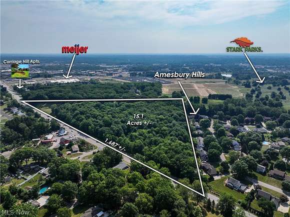 15.15 Acres of Land for Auction in Canton, Ohio