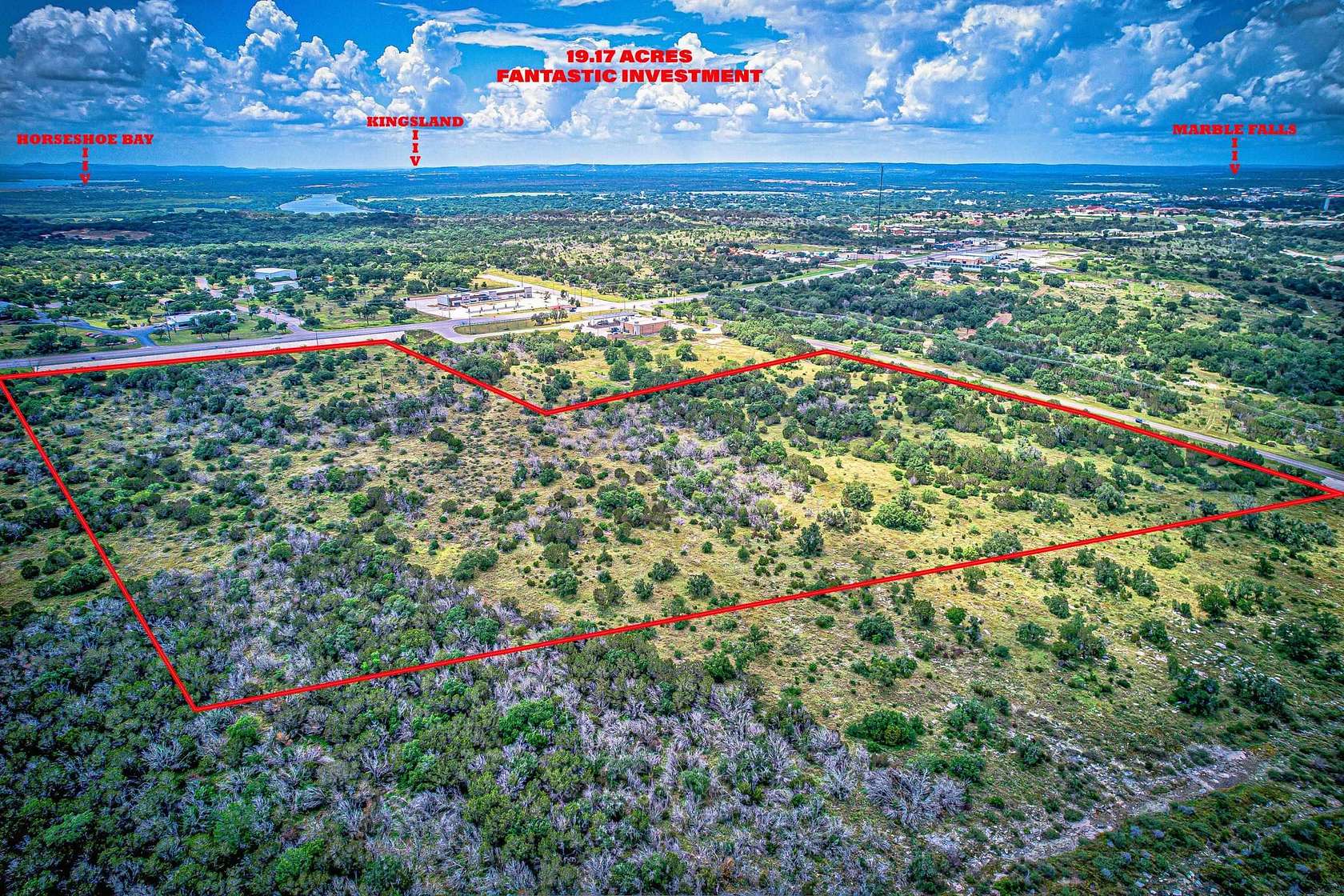 19.03 Acres of Mixed-Use Land for Sale in Marble Falls, Texas