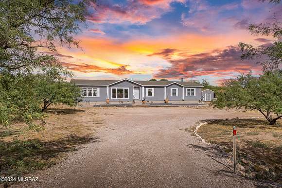 12.03 Acres of Land with Home for Sale in Benson, Arizona