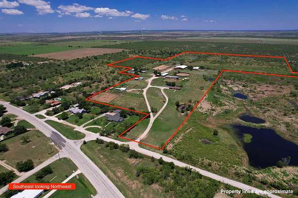 68 Acres of Agricultural Land with Home for Sale in Throckmorton, Texas