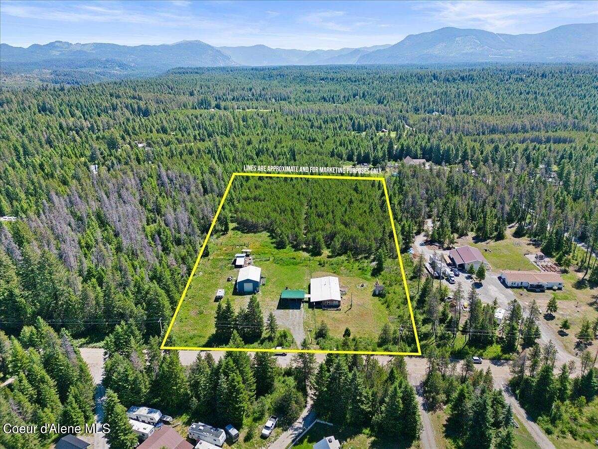 5 Acres of Land with Home for Sale in Athol, Idaho