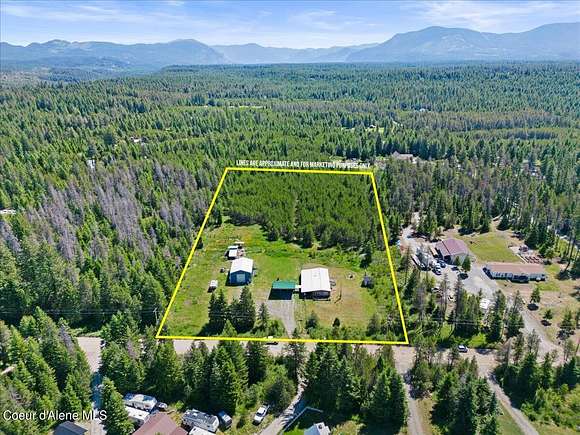 5 Acres of Land with Home for Sale in Athol, Idaho