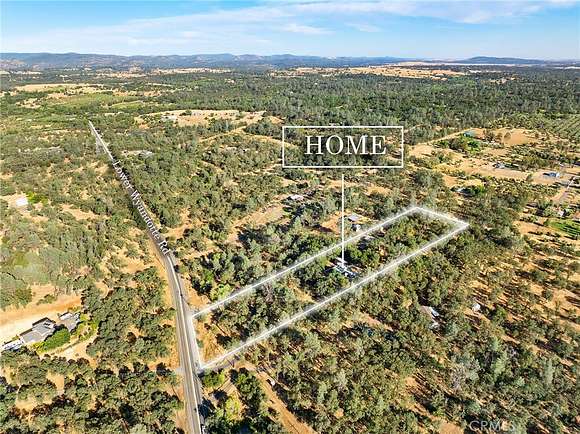 4.87 Acres of Residential Land with Home for Sale in Oroville, California
