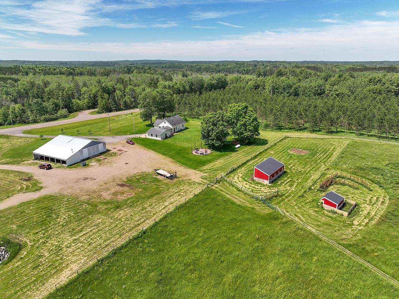 40 Acres of Land with Home for Sale in Tomahawk, Wisconsin