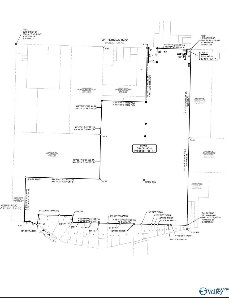 344 Acres of Land for Sale in Toney, Alabama