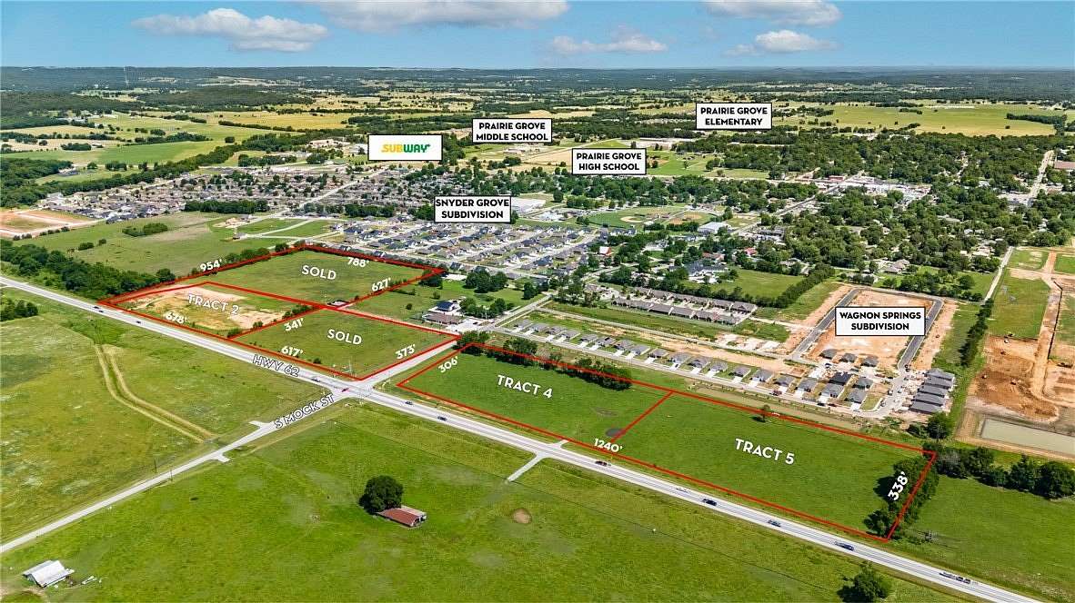 4.66 Acres of Mixed-Use Land for Sale in Prairie Grove, Arkansas
