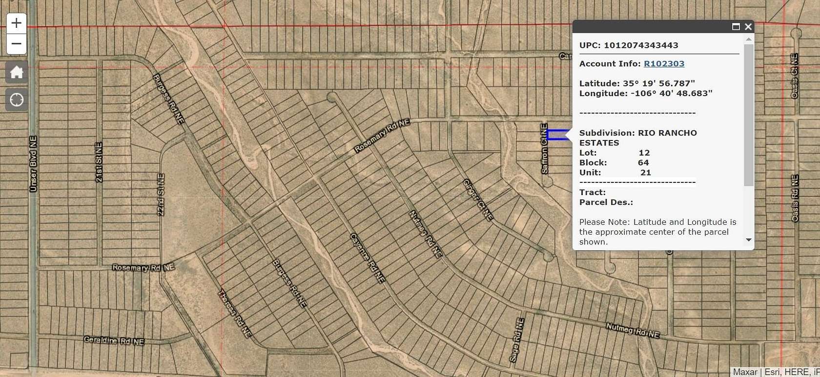 0.5 Acres of Land for Sale in Rio Rancho, New Mexico