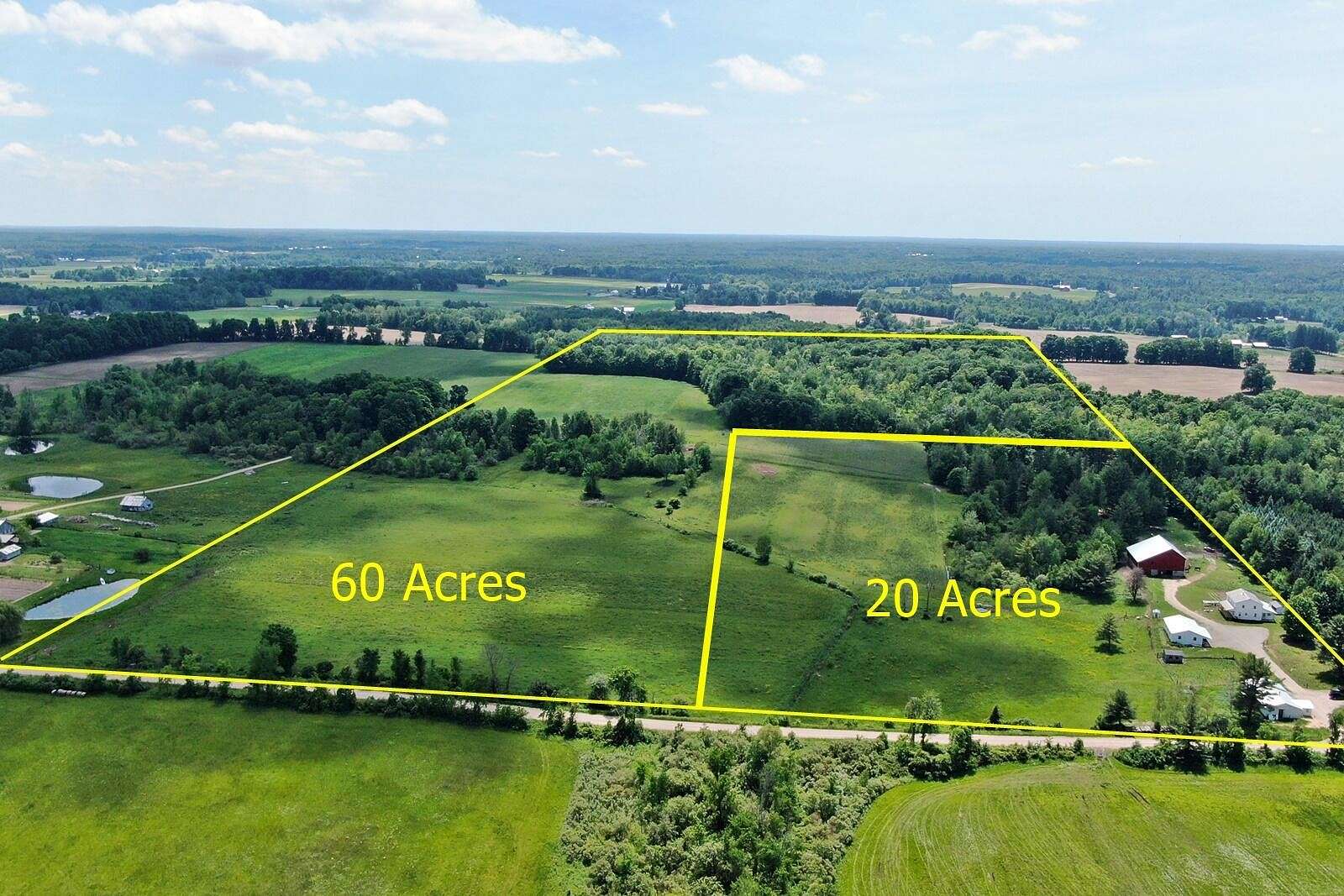 60 Acres of Land for Sale in Stanwood, Michigan