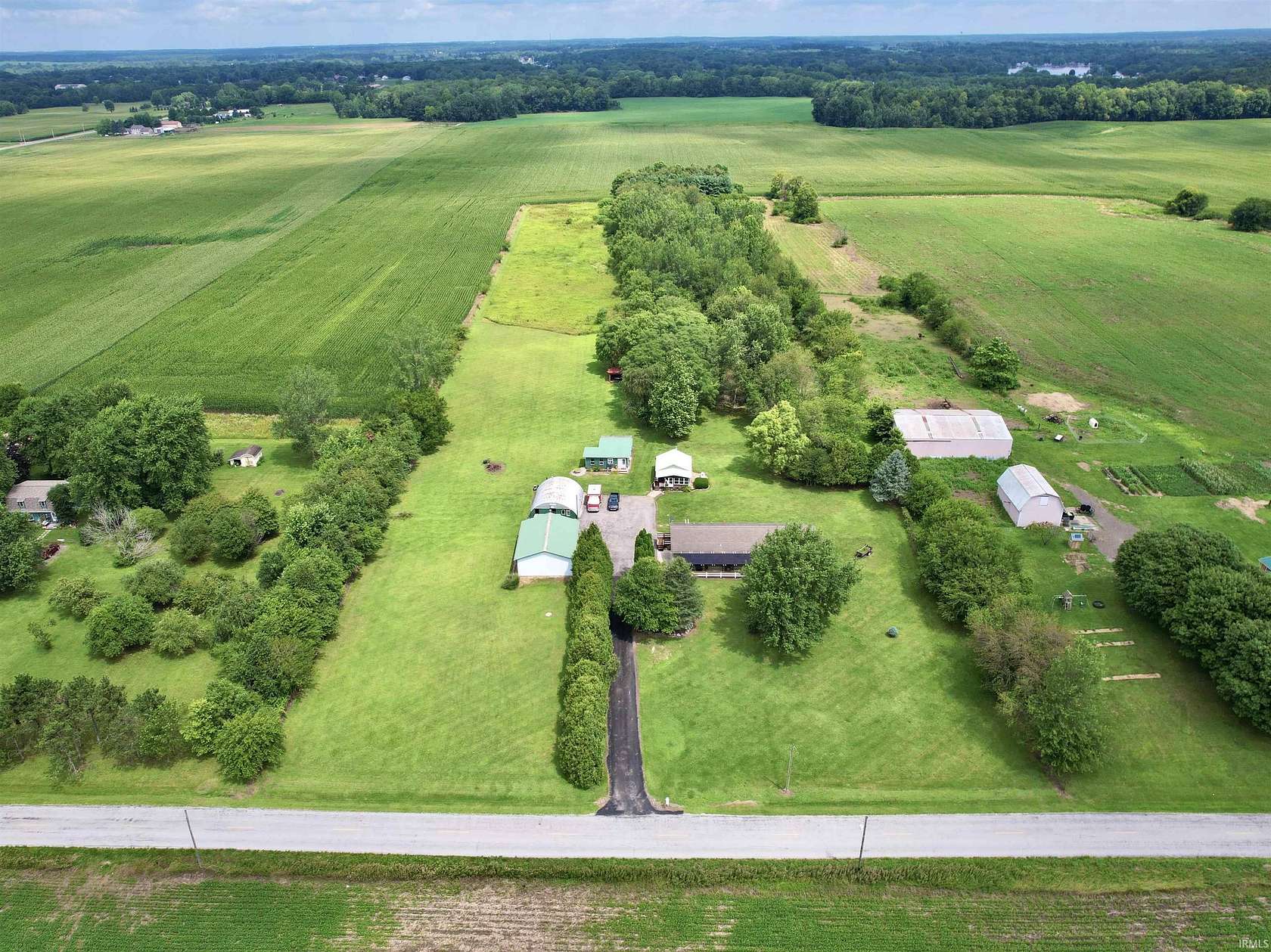 9.935 Acres of Land with Home for Sale in Kendallville, Indiana