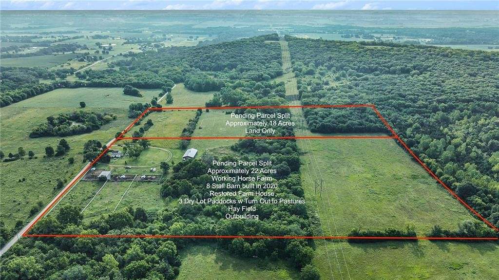 22 Acres of Agricultural Land with Home for Sale in Leavenworth, Kansas