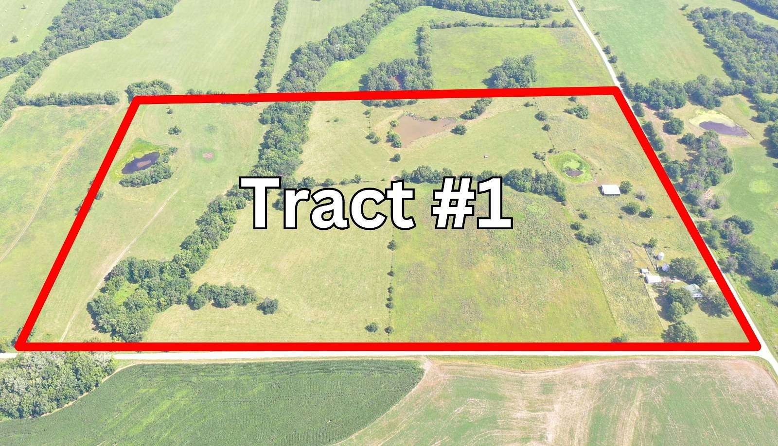 63 Acres of Land with Home for Auction in Brunswick, Missouri
