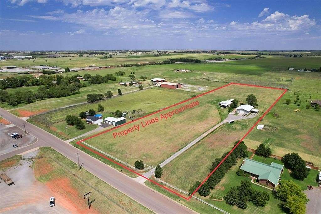 8.19 Acres of Residential Land with Home for Sale in Elk City, Oklahoma