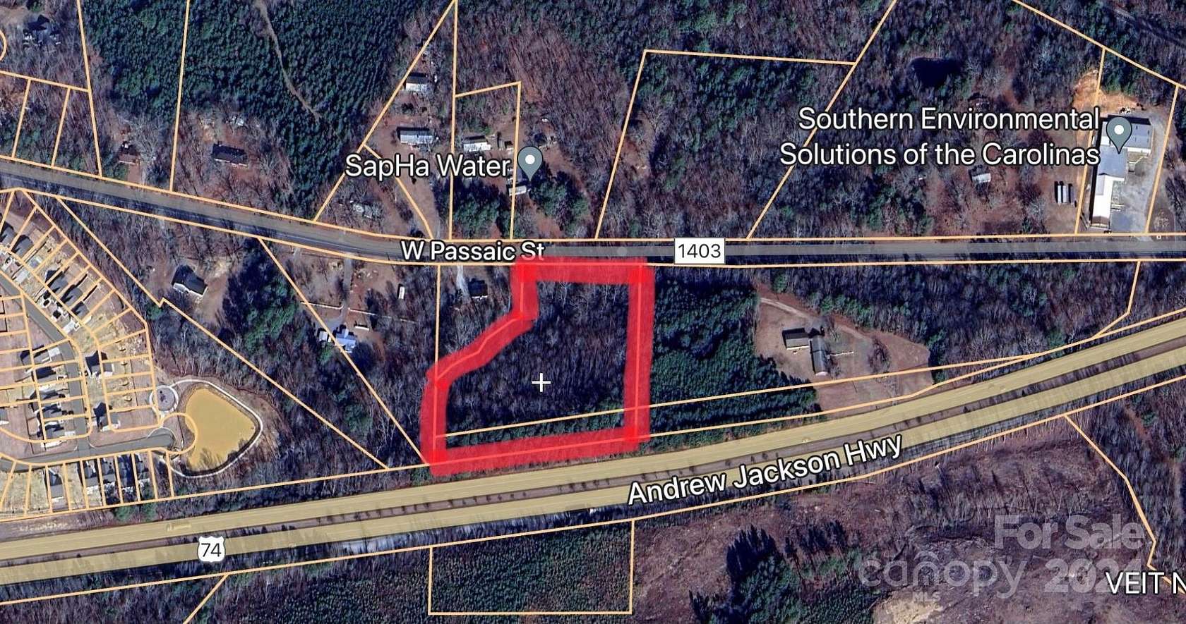 4.3 Acres of Mixed-Use Land for Sale in Peachland, North Carolina