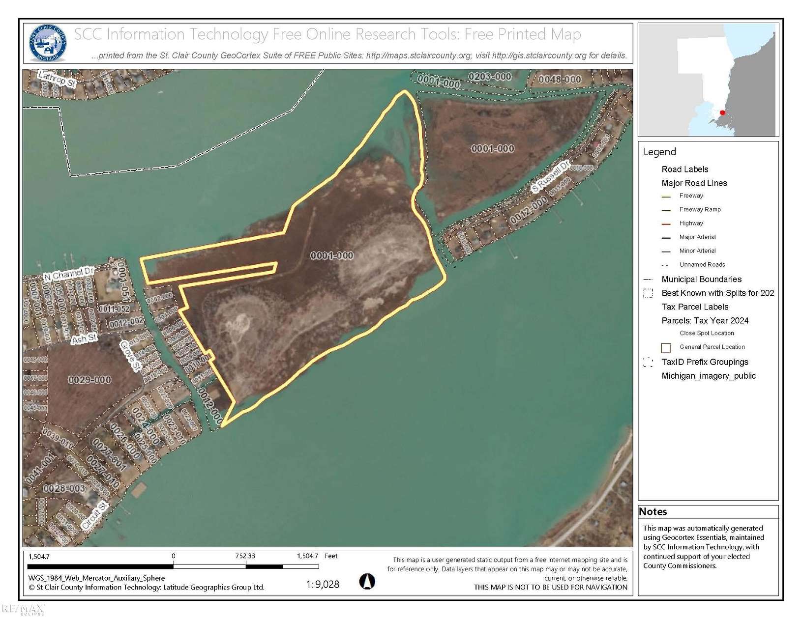 0.01 Acres of Residential Land for Sale in Harsens Island, Michigan