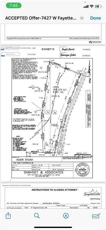 6.5 Acres of Residential Land with Home for Sale in Riverdale, Georgia