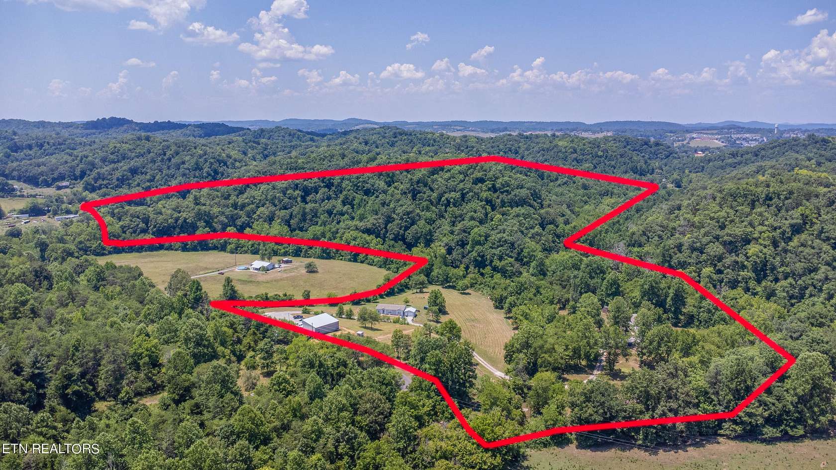 37.89 Acres of Land with Home for Sale in Sevierville, Tennessee