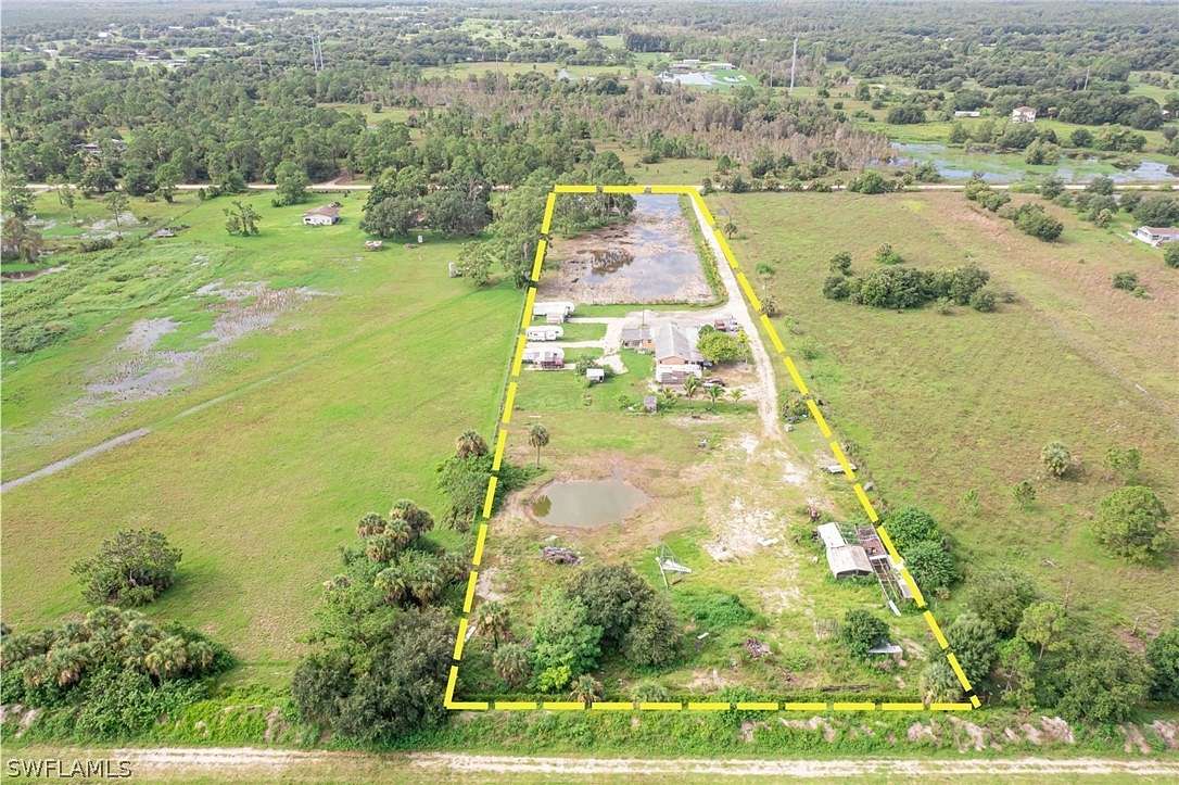 5 Acres of Residential Land with Home for Sale in Fort Myers, Florida