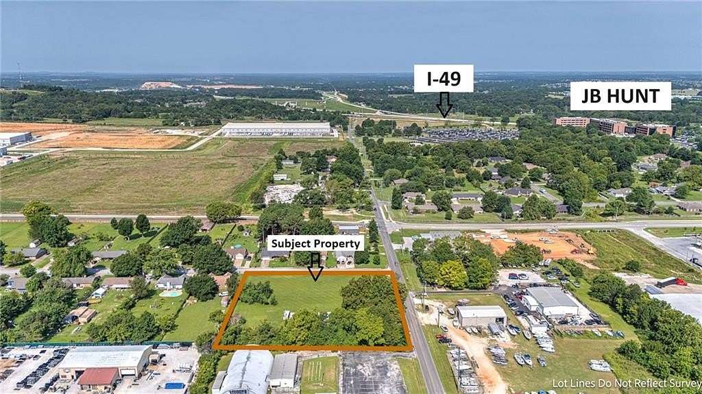 2.16 Acres of Improved Commercial Land for Sale in Lowell, Arkansas