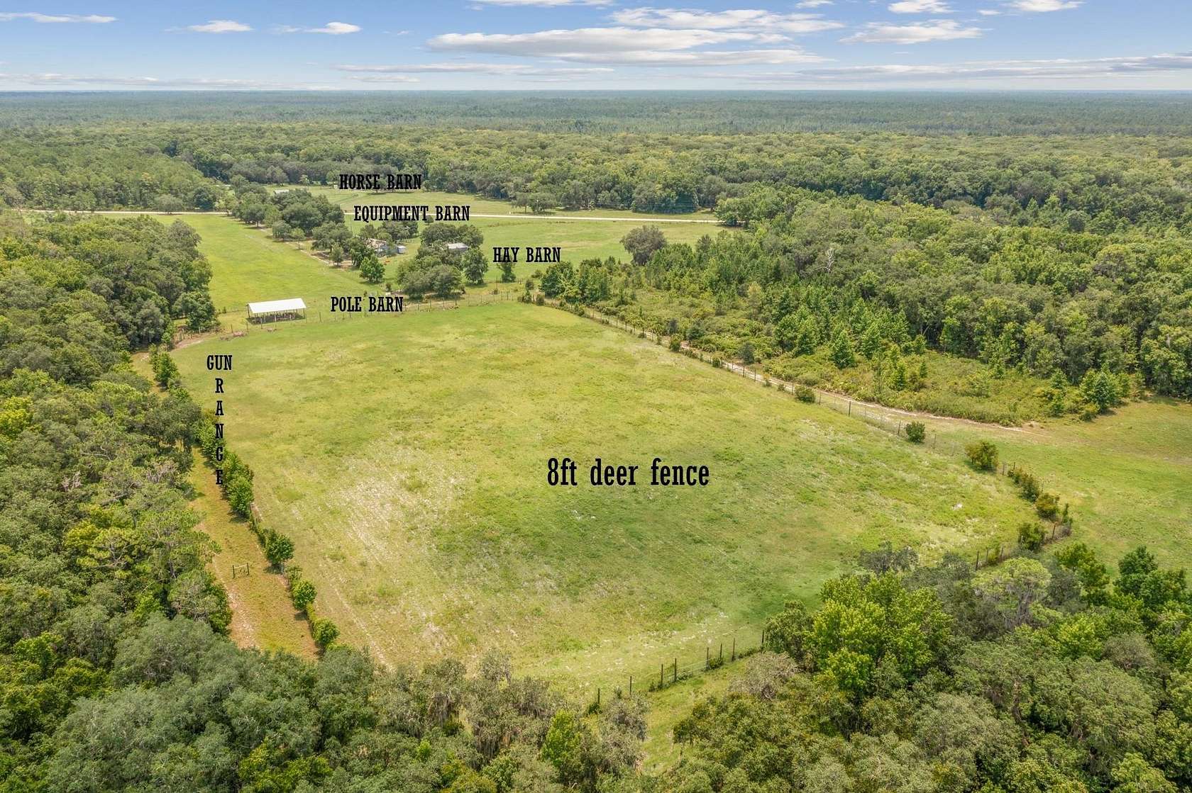 109.33 Acres of Land with Home for Sale in Crescent City, Florida