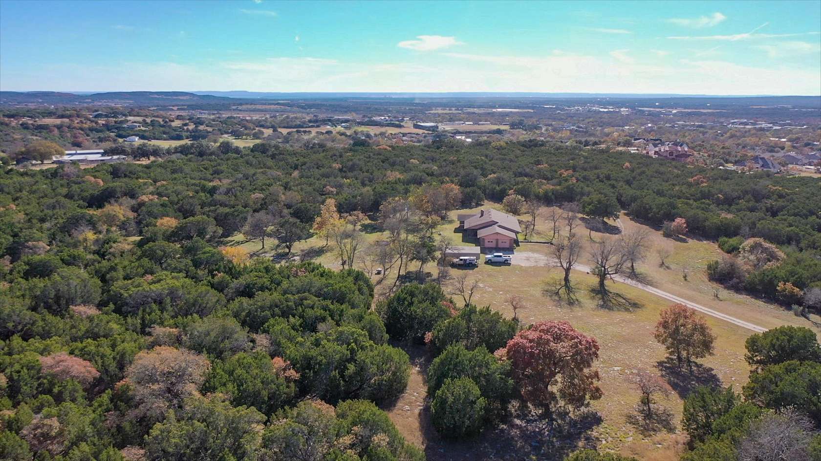 27.76 Acres of Land with Home for Lease in Burnet, Texas